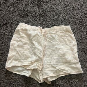 Aritzia Yellow cotton shorts